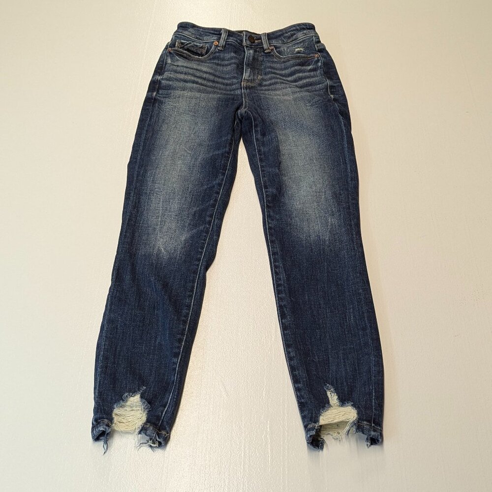 Buckle Black Fit No. 35 Ankle Skinny Size 24 Distressed Ankles